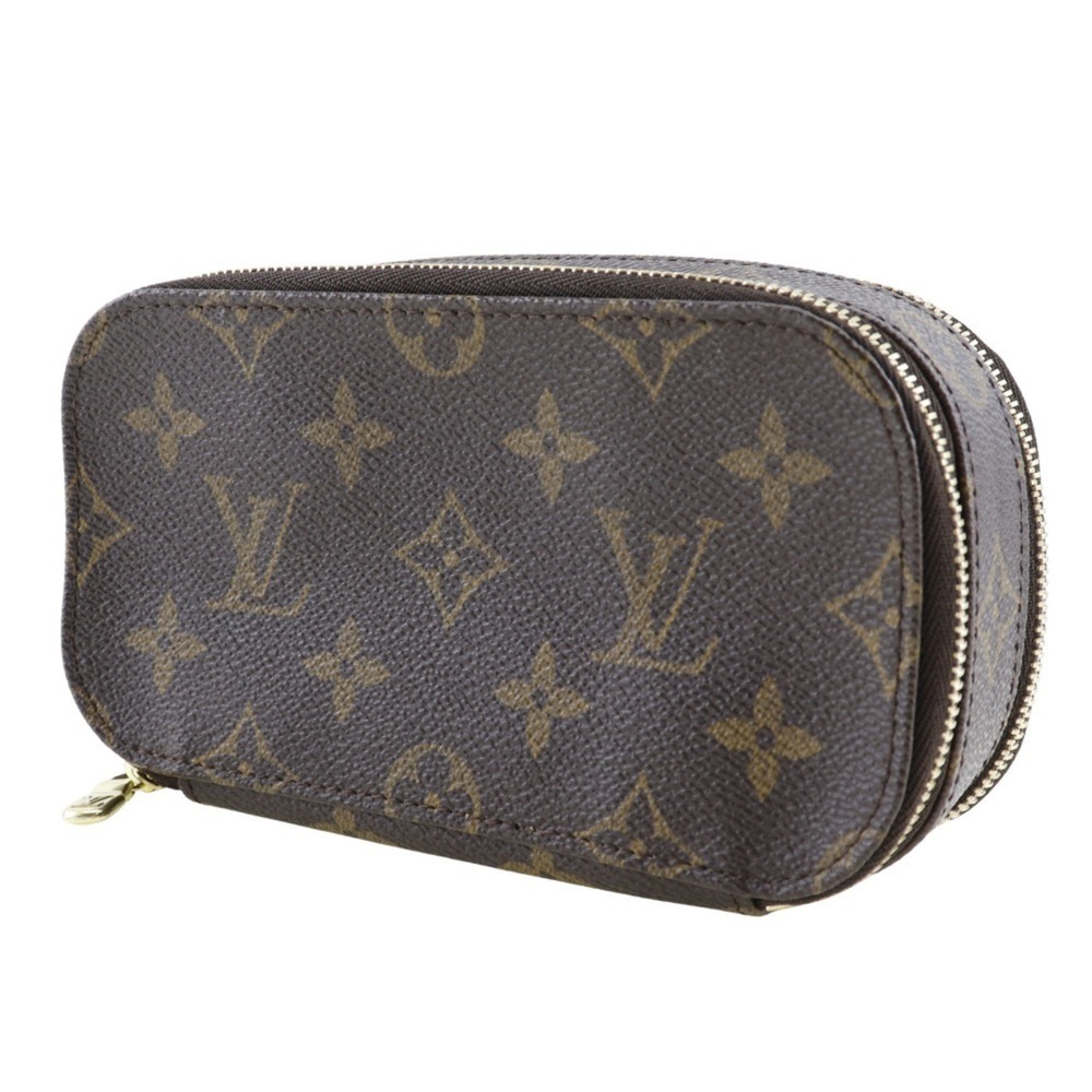 LOUIS VUITTON Authentic Brown Monogram Canvas Pouch - Picture 2 of 12